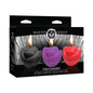 Master Series Fire Garden 3-Piece Rose Candle Set Black/Purple/Red by XR LLC