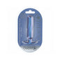 Ouch! Smooth Silicone Oblong Anal Plug 4.6 in. Metallic Blue by Shots America LLC