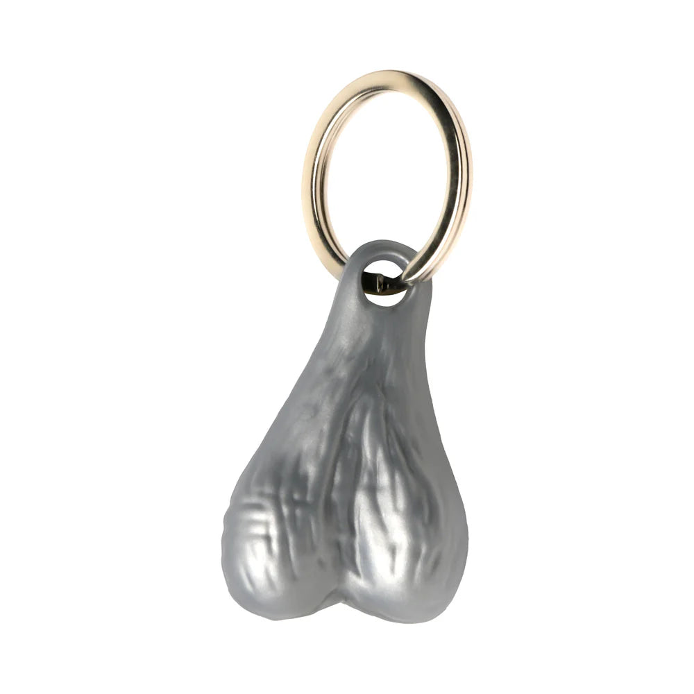 Big Ballers Nuts Keychain Silver by XR LLC