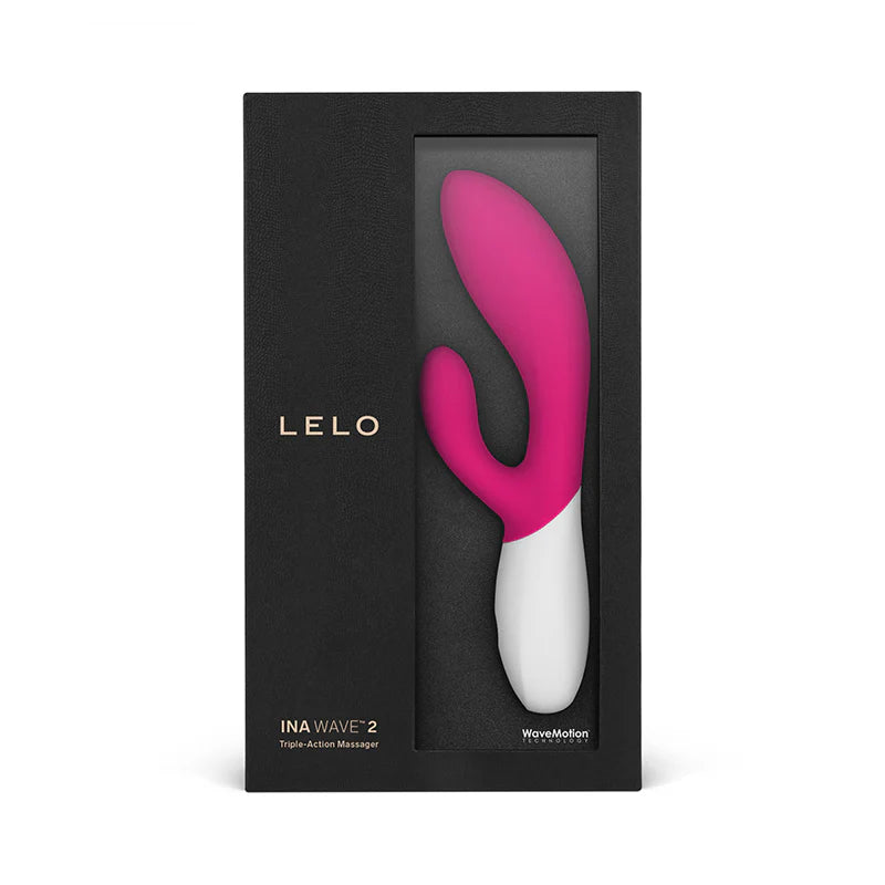 LELO INA WAVE 2 Rechargeable Dual Stimulator Cerise by Lelo