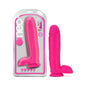 Neo 10 in. Dual Density Dildo with Balls Neon Pink by Blush