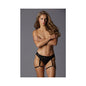 Allure Adore Double Crush Panty Black S/M by Allure Lingerie