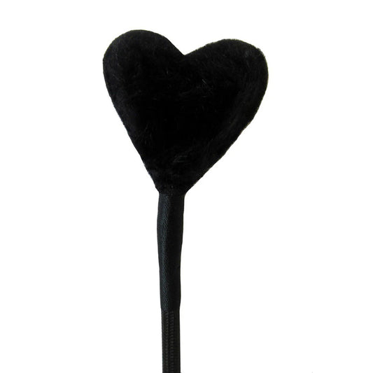 Heart Fluff Tip Crop Black by Ruff Doggie Style