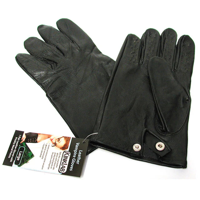 Leather Vampire Gloves (Extra Large) by Stockroom.com