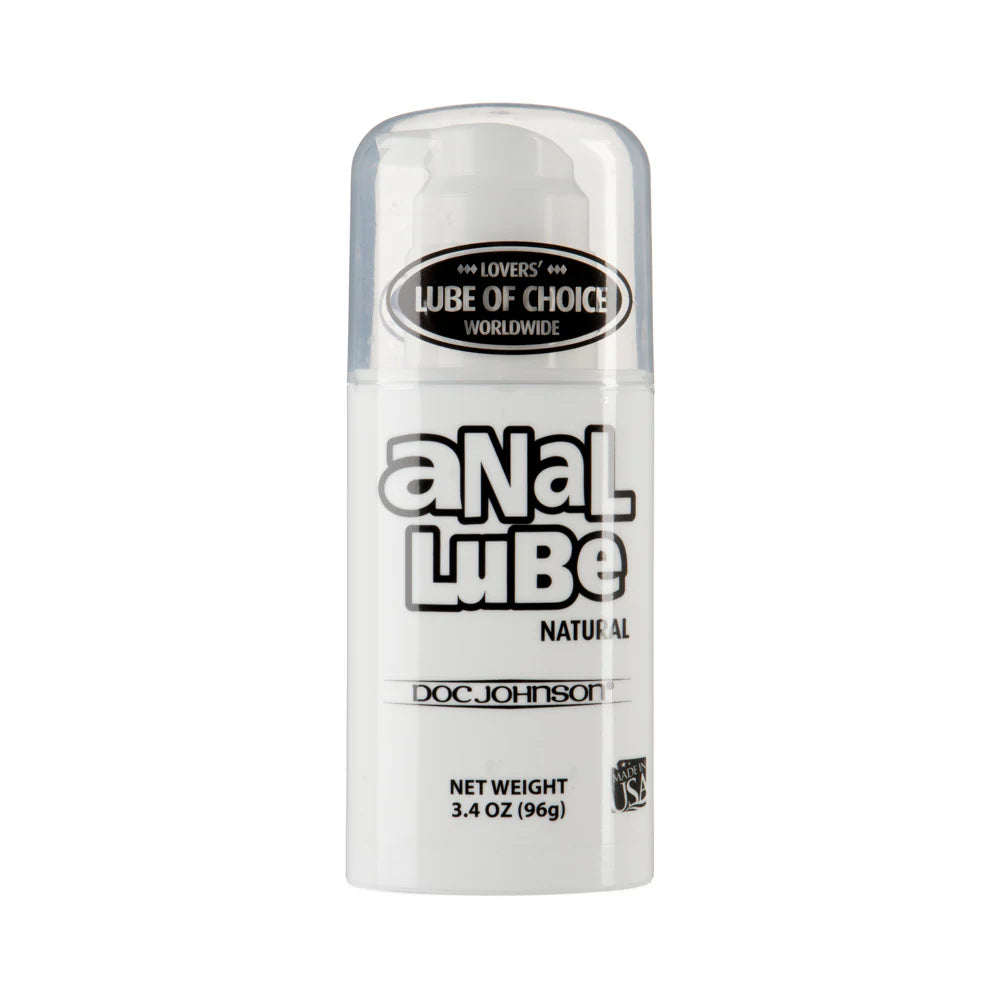 Anal Lube Natural 3.4oz Mega Pump by Doc Johnson