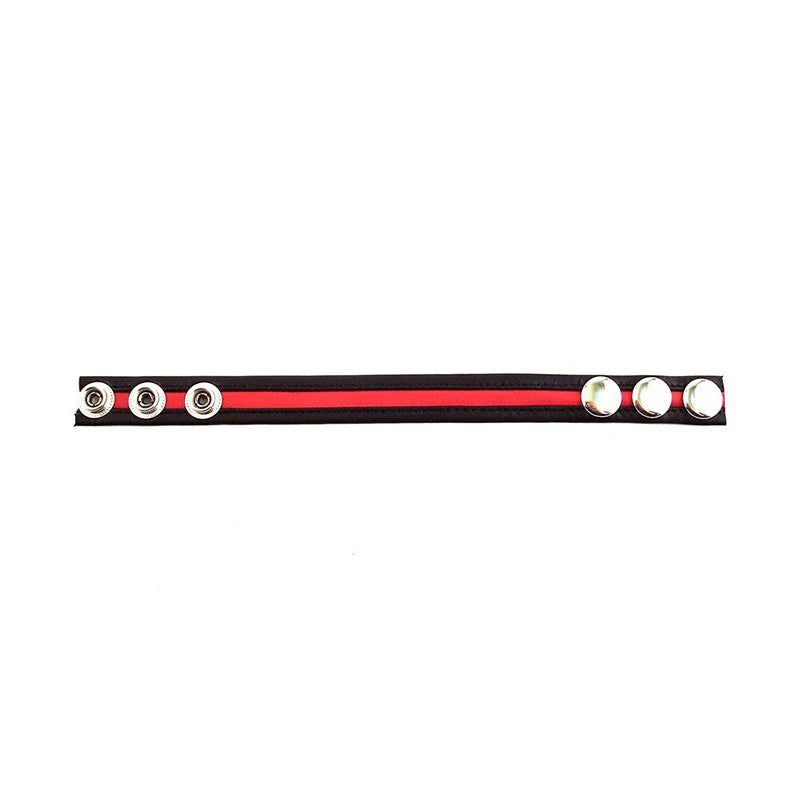 Rouge Cock Strap Black/Red by Rouge Group LTD.