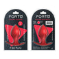 Forto F-60 Spade Silicone Anal Plug Small Red by Vvole