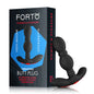 Forto Vibrating Anal Plug Rechargeable Silicone Black by Vvole