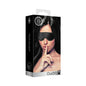 Ouch! Velvet Adjustable Eye Mask With Velcro Straps Blindfold Black by Shots America LLC