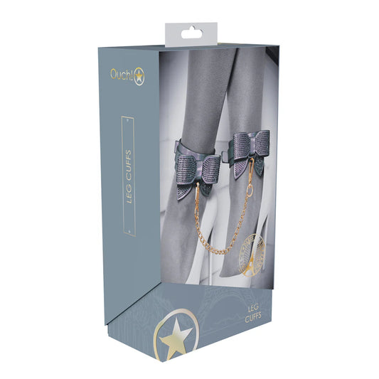 Ouch! International Paris Collection Leg Cuffs Black by Shots America LLC