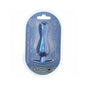 Ouch! Smooth Silicone Curvy Anal Plug 4.6 in. Metallic Blue by Shots America LLC