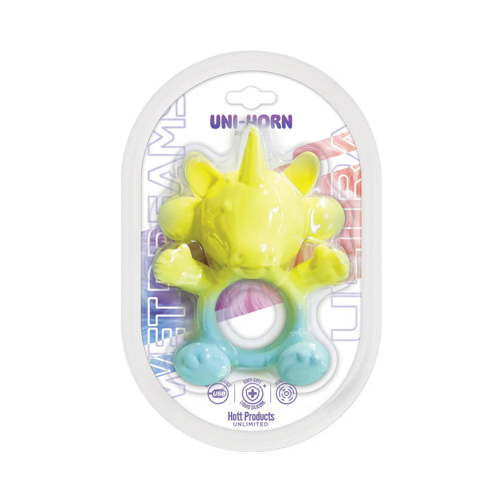 Wet Dreams Ultra Uni-Horn Liquid Silicone Ring Vibe by Hott Products Unlimited