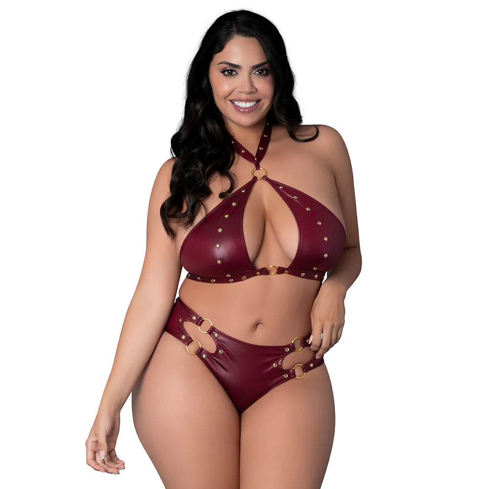 Lust Fetish Juno Burgundy Queen Size by Male Power