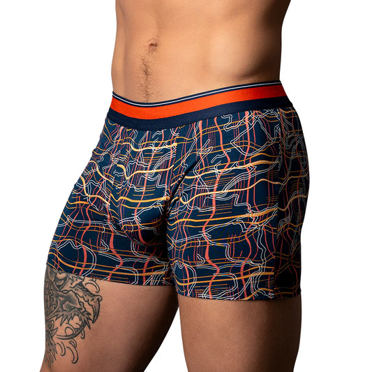 Male Power Soo Cumfy Boxer Brief Navy/Orange by Male Power