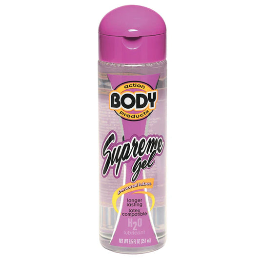 Body Action Supreme Water Based Gel Lubricant 8.5 fl oz by Body Action