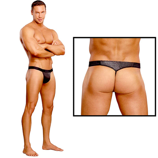 Male Power Cobra Micro V Thong Black by Male Power