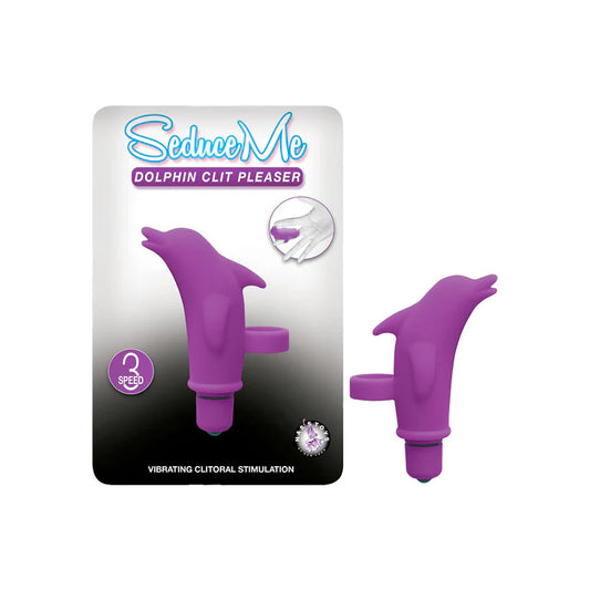 Seduce Me Dolphin Clit Pleaser 3 Speed Waterproof Purple by Nasstoys