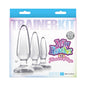 Jelly Rancher Pleasure Plugs Trainer Kit Clear by New Sensations Novelties Inc.