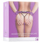 Ouch! Adjustable Leather Handcuffs Purple by Shots America LLC