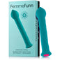 FemmeFunn Diamond Wand Rechargeable Flexible Textured Silicone Vibrator Turquoise by Vvole