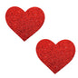 Neva Nude Pasty Hearts Glitter Red by Neva Nude LLC