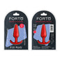 Forto F-31 Silicone Anal Plug Small Red by Vvole