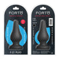 Forto F-21 Tear Drop Silicone Anal Plug Large Black by Vvole