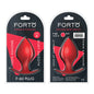 Forto F-60 Spade Silicone Anal Plug Medium Red by Vvole