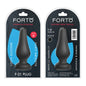 Forto F-21 Tear Drop Silicone Anal Plug Medium Black by Vvole
