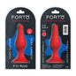 Forto F-11 Lungo Silicone Anal Plug Medium Red by Vvole