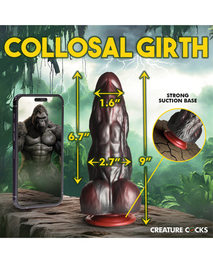 Creature Cocks King Kong Silicone Dildo - Red/Gray by Xr llc