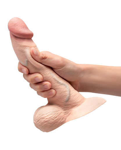 b-Vibe Slipskin 8" Curvy - Cream by Cotr inc