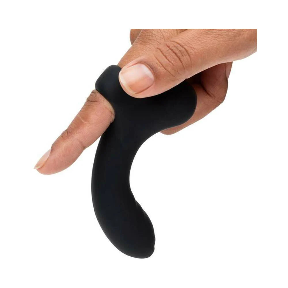 Fifty Shades of Grey Sensation Rechargeable Silicone G-Spot Finger Vibrator Black by LoveHoney
