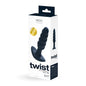 VeDO Twist Rechargeable Silicone Vibrating Anal Plug Black by Savvy Co.