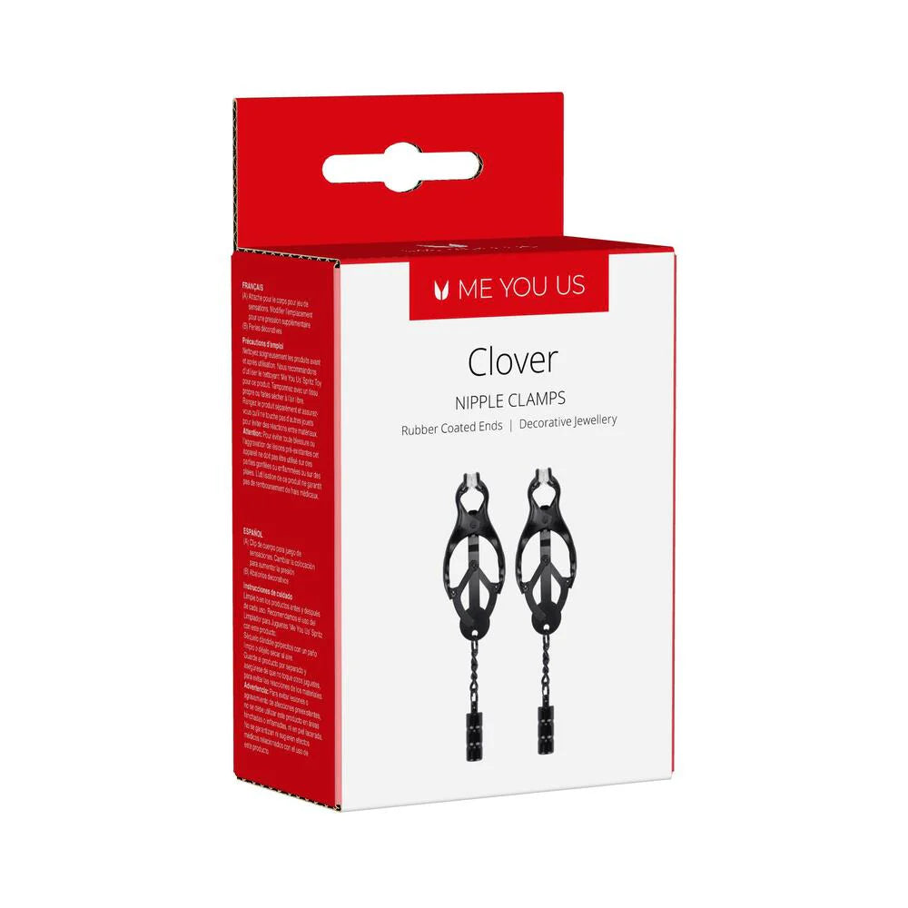 Me You Us Clover Nipple Clamp Black by Simply Pleasure Ltd
