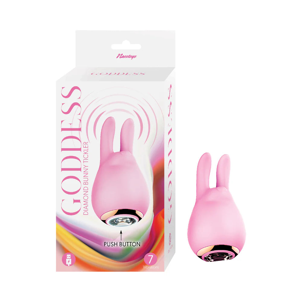 Goddess Diamond Bunny Tickler Pink by Nasstoys