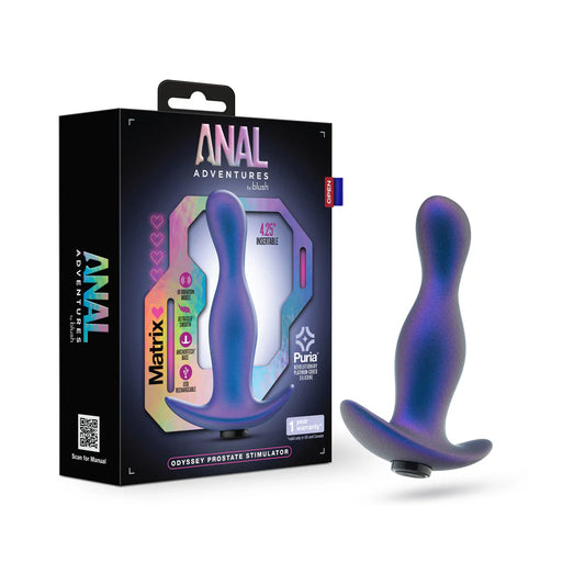 Anal Adventures Matrix Odyssey Prostate Stimulator Space Age Blue by Blush