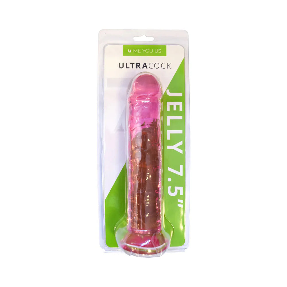 Me You Us Ultracock Pink Jelly 7.5 in. Dong by Simply Pleasure Ltd