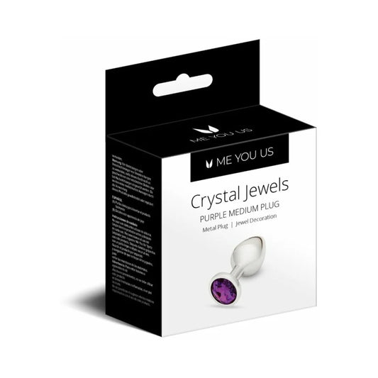 Me You Us Crystal Jewels Metal Plug Purple M by Simply Pleasure Ltd