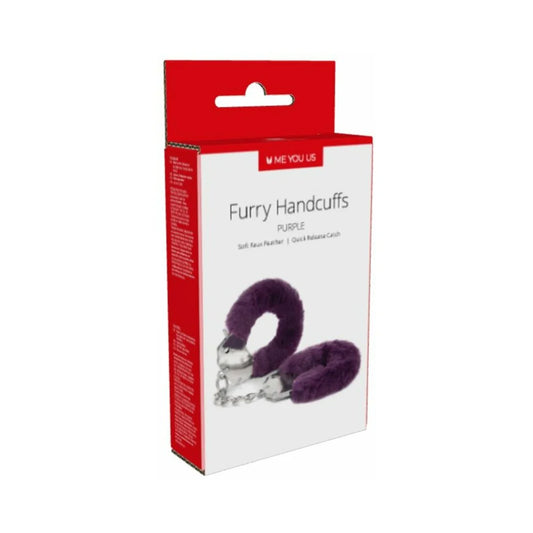 Me You Us Furry Handcuffs Purple by Simply Pleasure Ltd