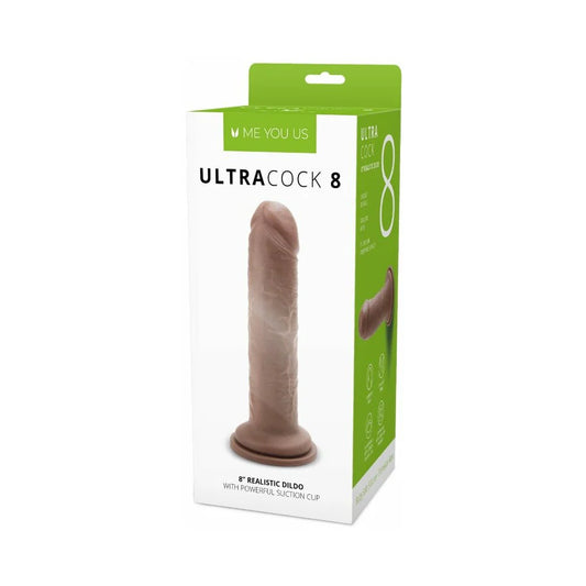Me You Us Ultra Cock 8 in. Realistic Dildo Caramel by Simply Pleasure Ltd