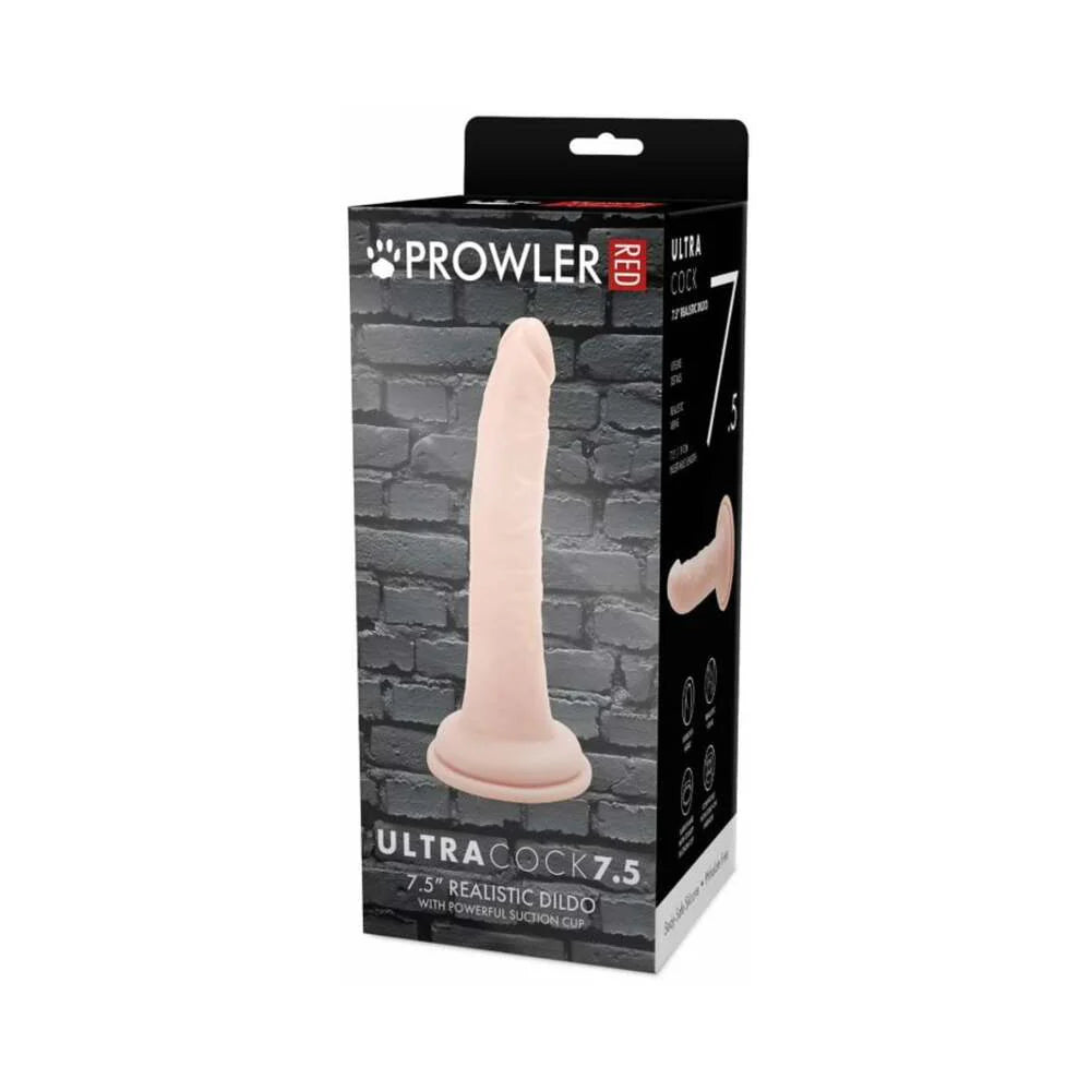 Prowler RED Ultra Cock 7.5 in. Realistic Dildo Vanilla by Simply Pleasure Ltd