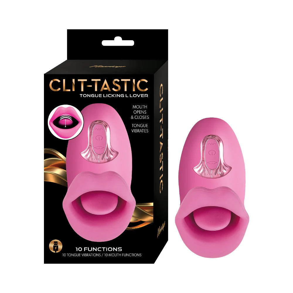 Clit-Tastic Tongue Licking Lover Pink by Nasstoys