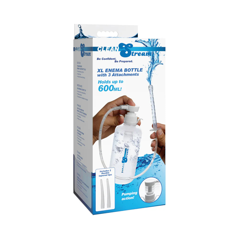 CleanStream XL Enema Bottle with 3 Attachments by XR LLC