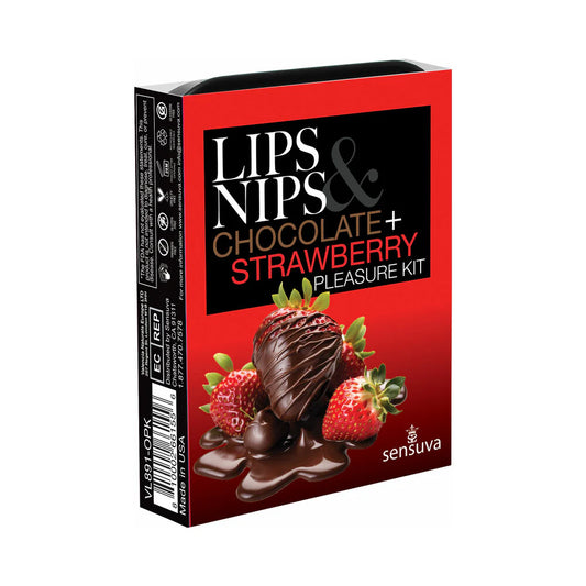 Sensuva Lips & Nips Pleasure Kit Chocolate Strawberry by Sensuva