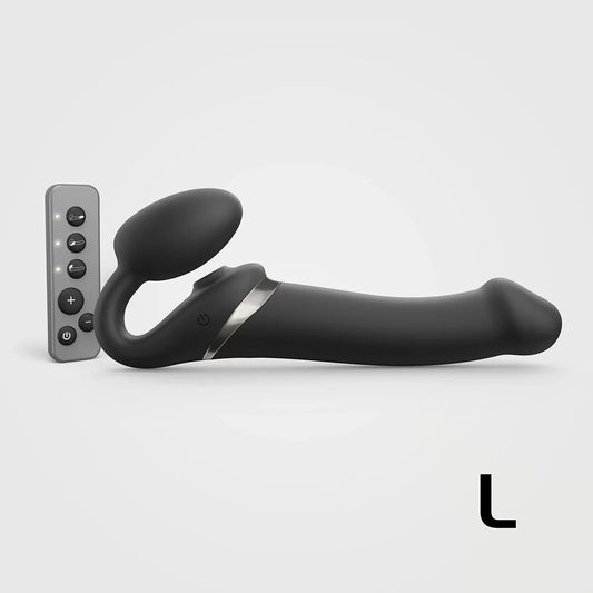 Strap-On-Me Multi Orgasm Bendable Strap-On Large Black by Lovely Planet USA