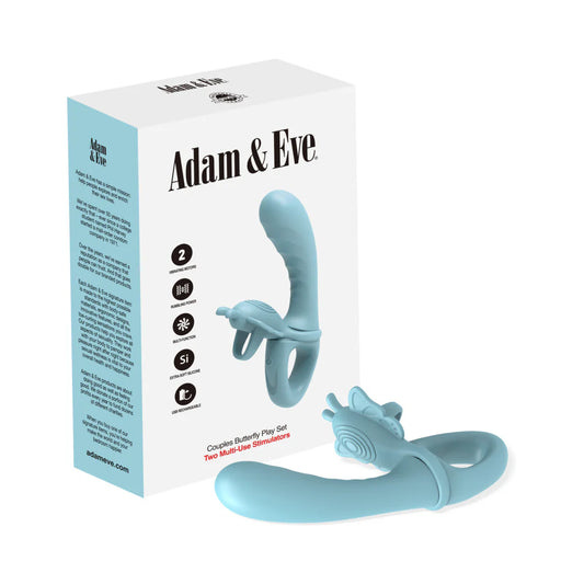 Adam & Eve Couples Butterfly Play Set Two Multi-Use Stimulators by PHE/Adam and Eve