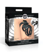 Master Series Hard Stop Double Ring Chastity Cage - Black by Xr llc