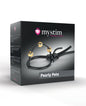 Mystim Pearly Pete Corona Strap w/Gold Balls - Black by Mystim gmbh