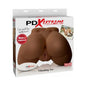 PDX Vibrating Ass Remote-Controlled Dual-Entry Masturbator Brown by Pipedream